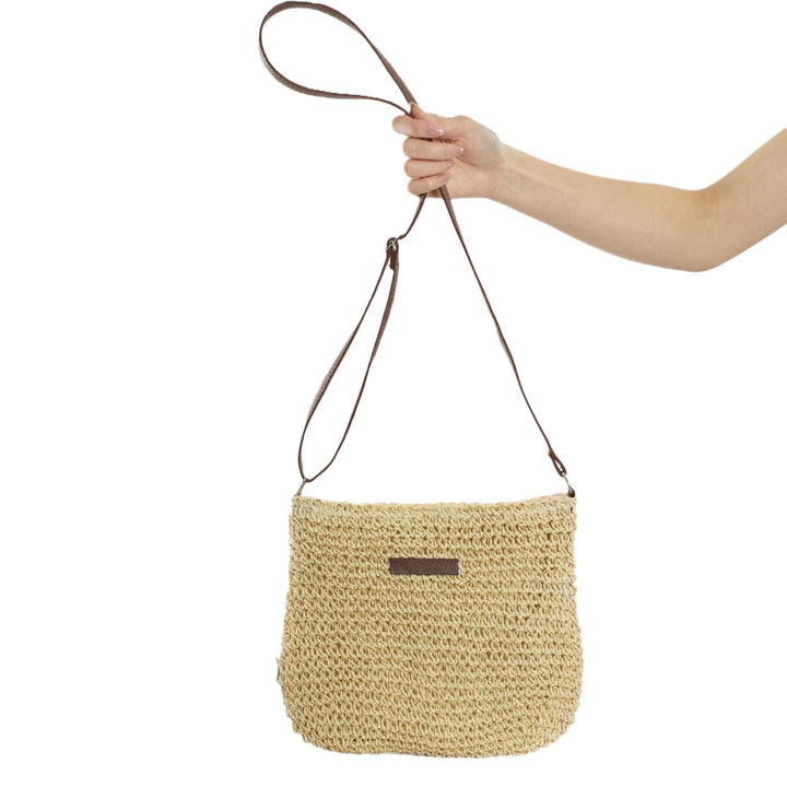 Handcrafted Rattan Crossbody Bag Bowlift