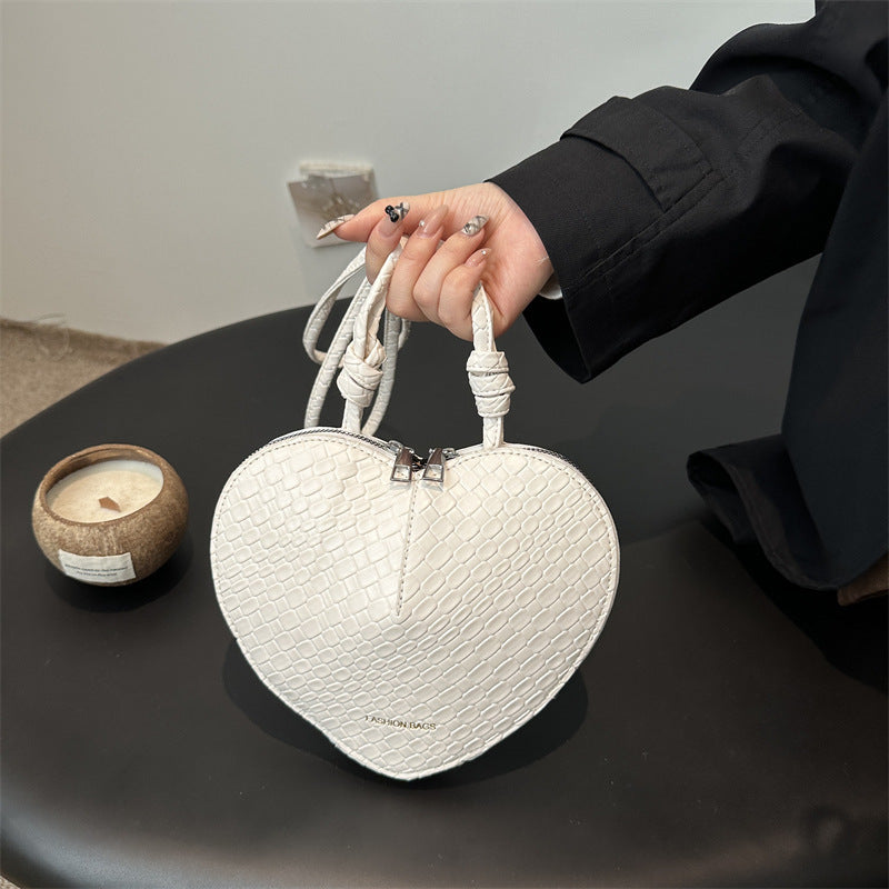 Heart-Shaped Crossbody Handbag Bowlift