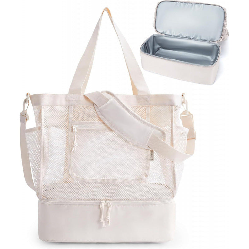 Multifunctional cooler bag with mesh outer pockets Bowlift
