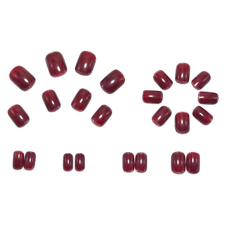 High-gloss artificial nails with rose effect Bowlift