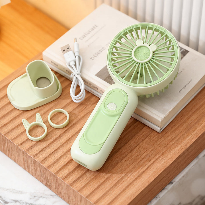 Ladies portable handheld fan with animal design Bowlift