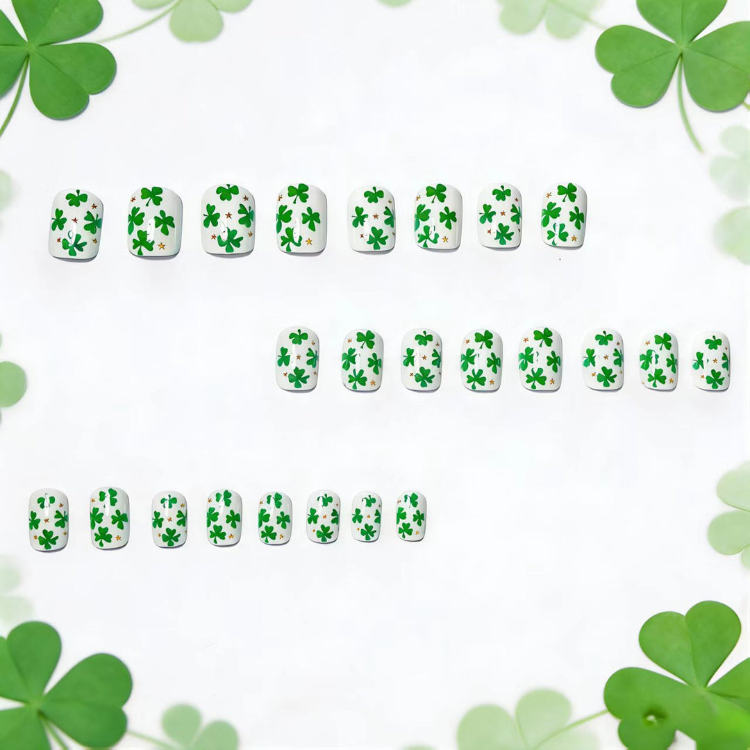 St. Patrick's Day Shamrock Nail Art Bowlift