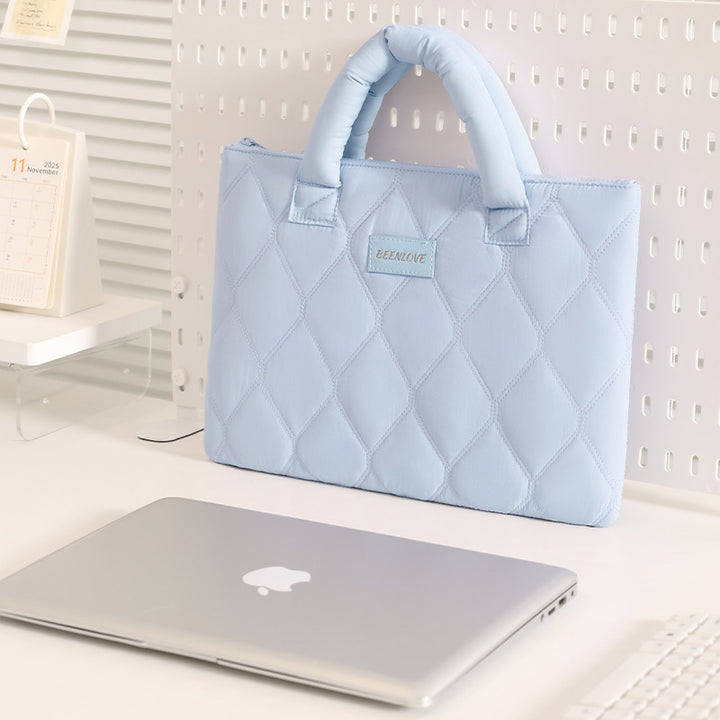 Quilted Laptop Briefcase Bowlift