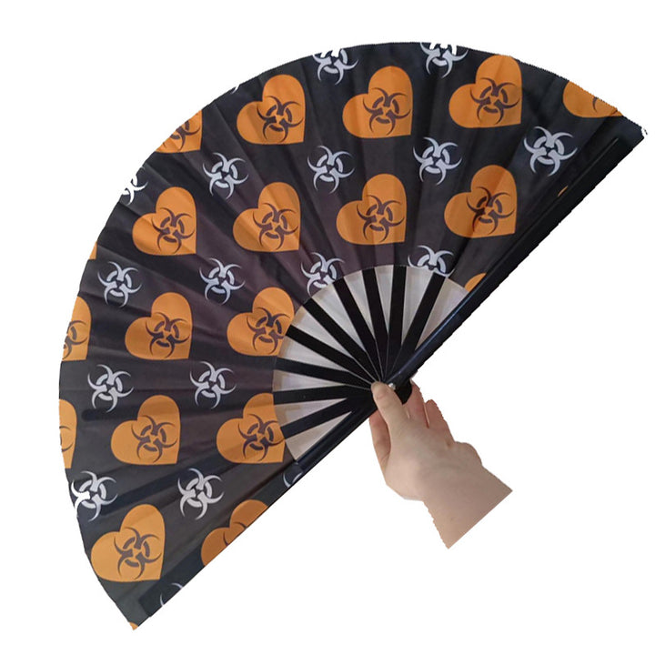 Women Colorful Fan with sturdy plastic ribs Bowlift
