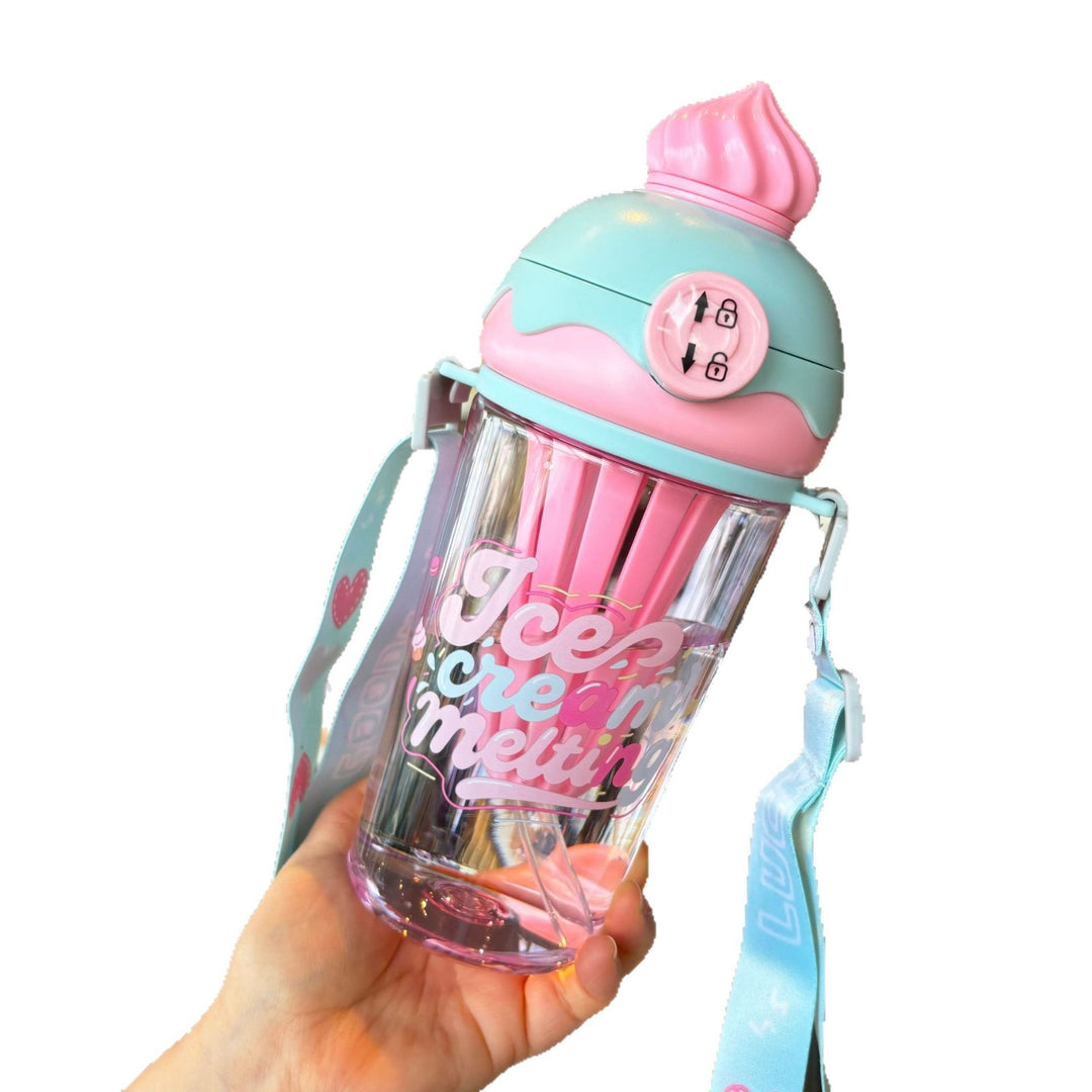 Ladies creative drinking bottle in ice cream design Bowlift
