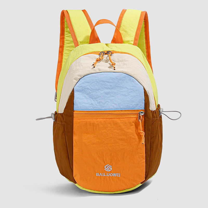 Colorful Multi-Panel Backpack