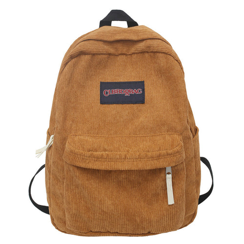 Corduroy Utility School Backpack Bowlift