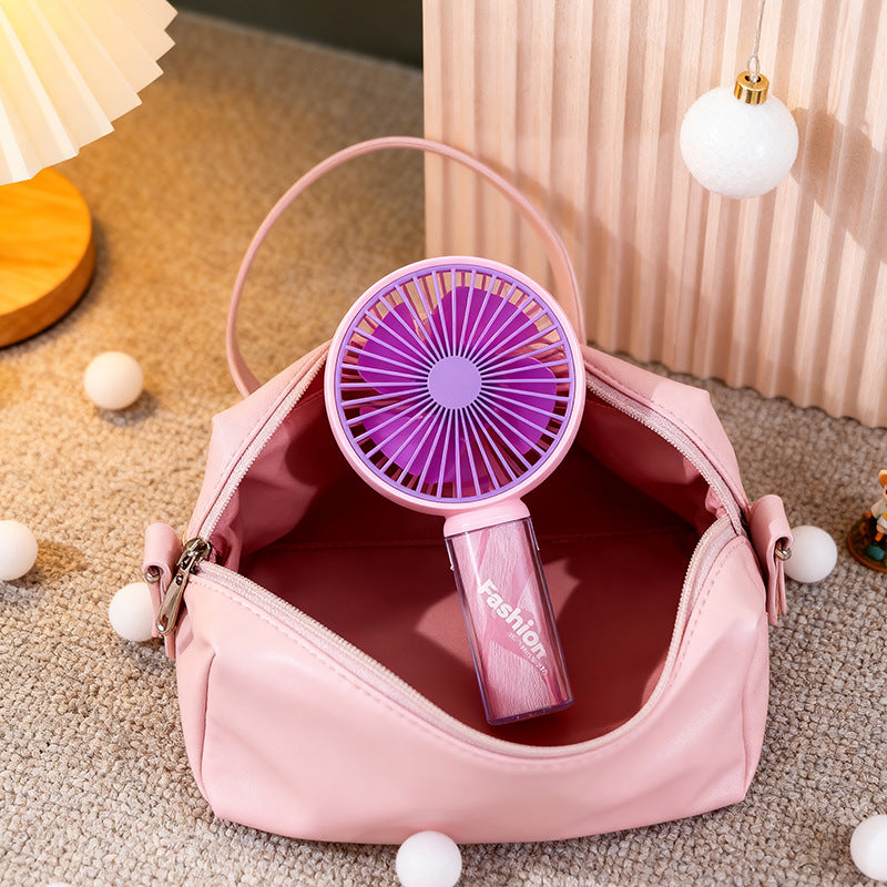 Women's Portable Battery-Powered Fan with Stylish Design Bowlift