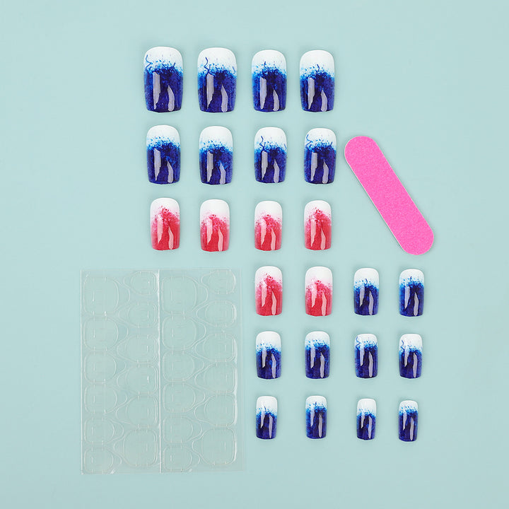 Art nails in creative gradient colors Bowlift