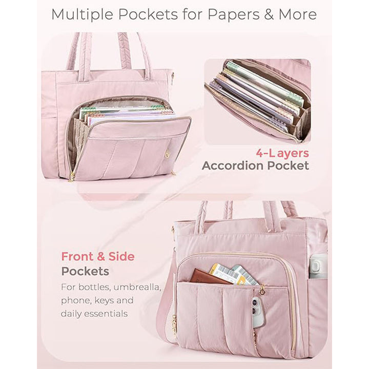Multifunctional handbag with spacious interior and multiple compartments Bowlift