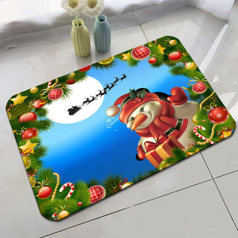 Festive Holiday-Themed Bath Mat Bowlift