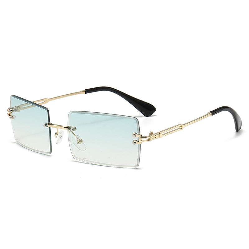 Futuristic Rectangle Frame Sunglasses
