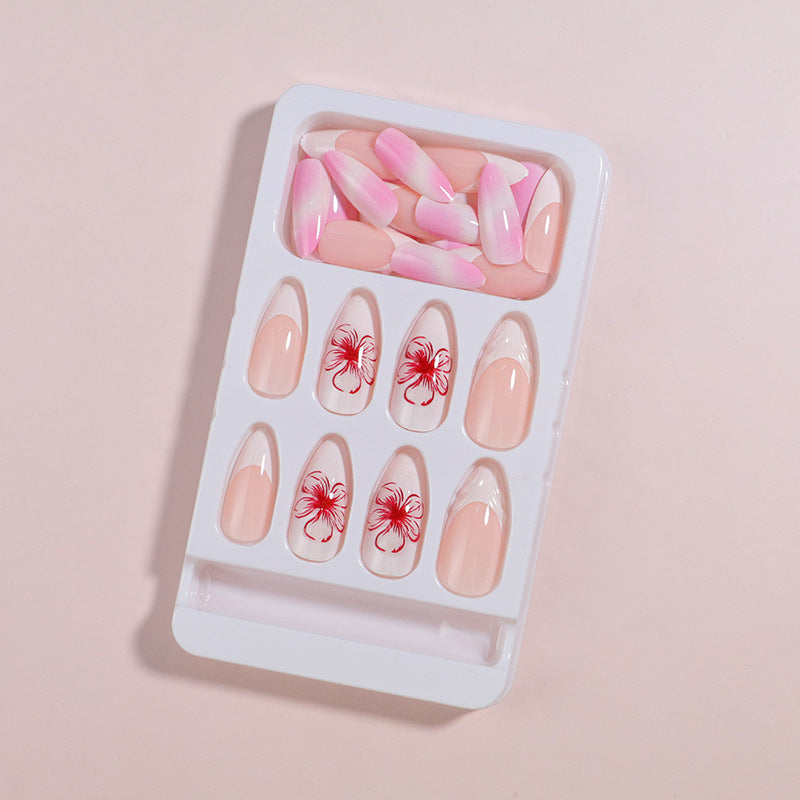 Premium Press-On Nail Set with Decorative Accents Bowlift