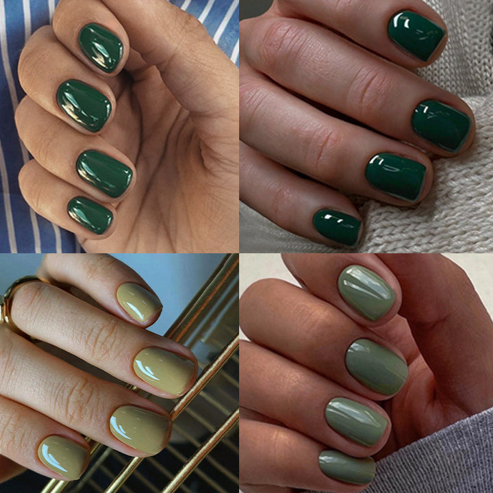 Elegant Press-On Nail Set with Natural Gloss Finish Bowlift