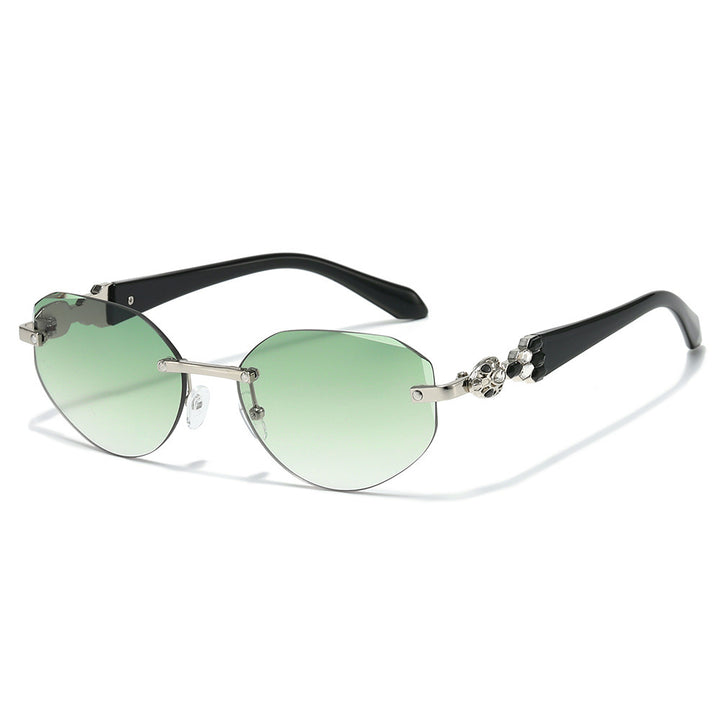 Decorative Oversized Shield Sunglasses Bowlift