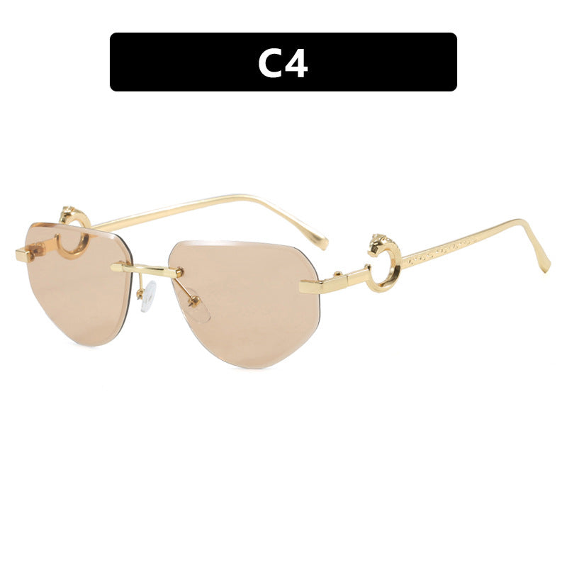 Women's trendy chic sunglasses in modern design with delicate metal frame Bowlift