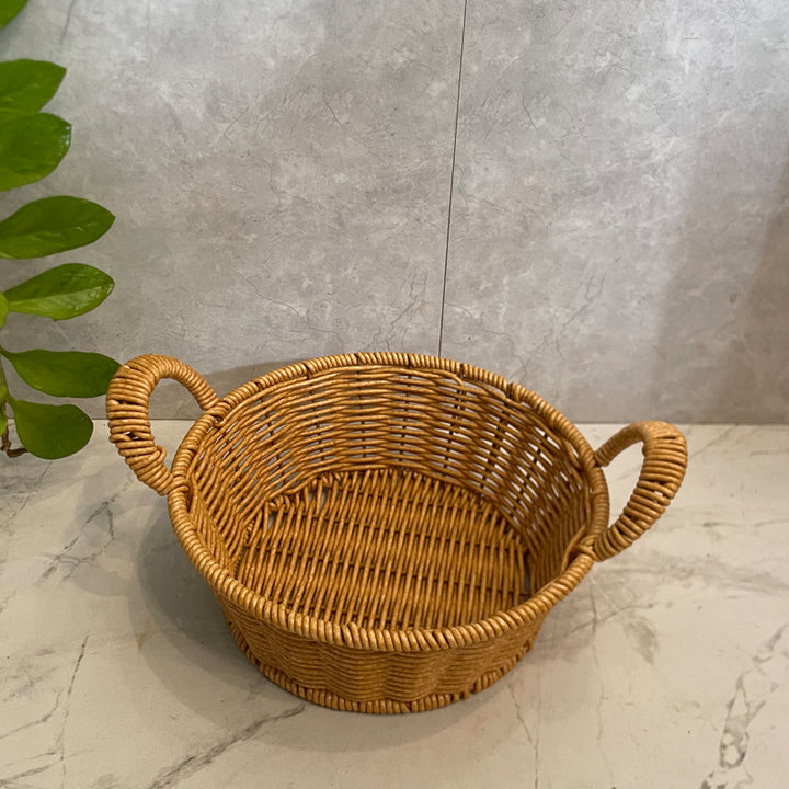 Handwoven Decorative Serving Basket Bowlift