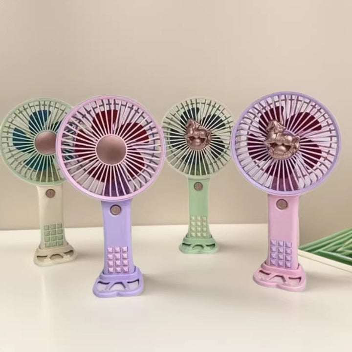 Unisex Portable USB Hand Fan with Ergonomic Design and Rechargeable Battery Bowlift