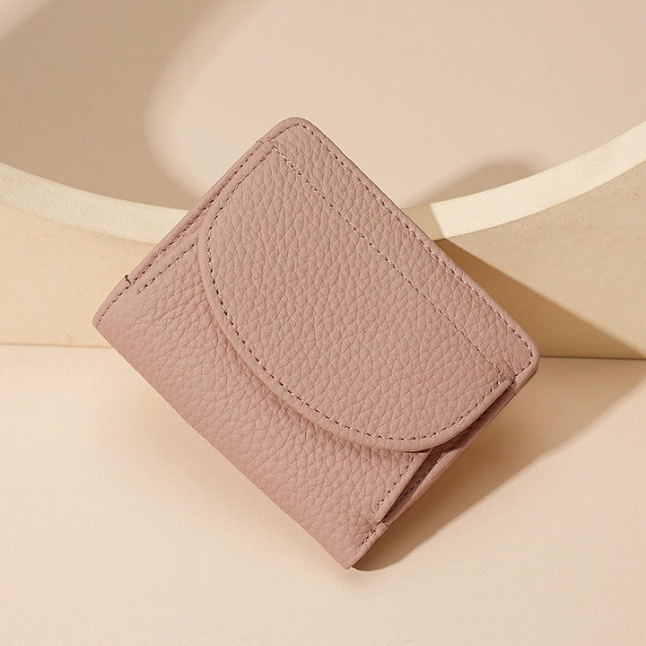 Textured Leather Cardholder Wallet