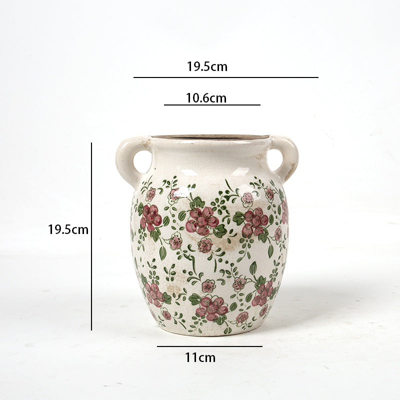 Flower decoration vessel with playful pattern Bowlift