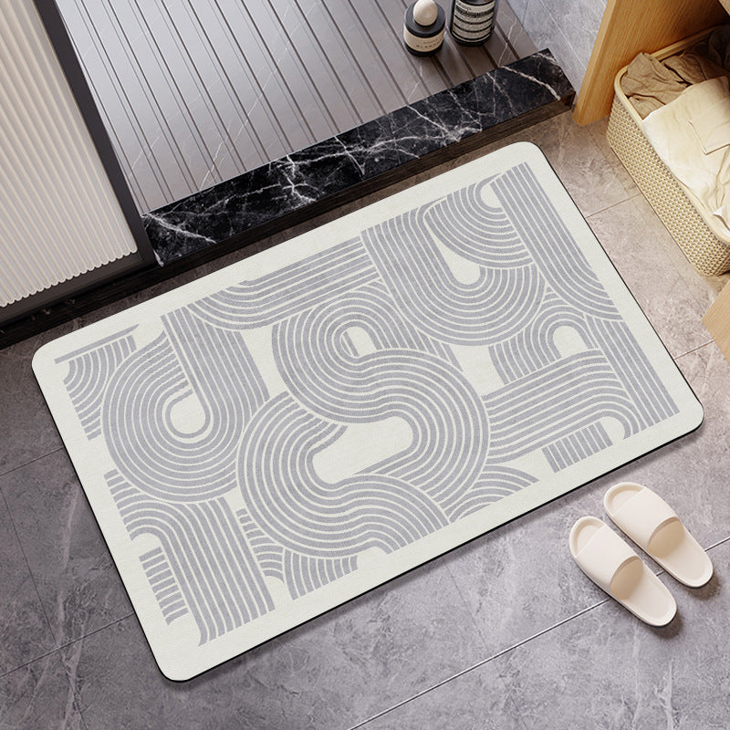 Abstract Patterned Area Rug Bowlift
