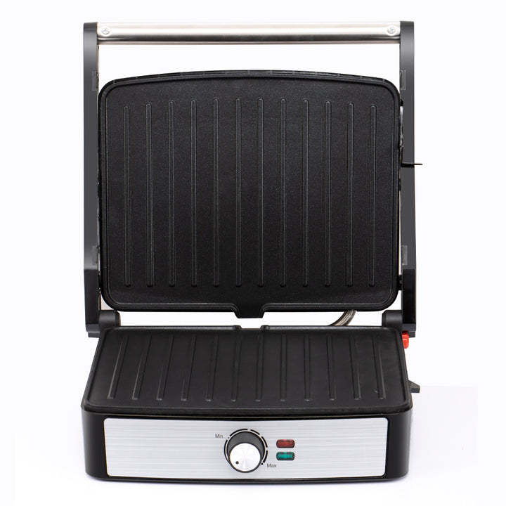 Electric Grill Press with Non-Stick Cooking Surface Bowlift