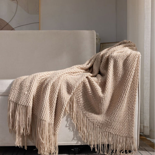 Textured Cozy Throw Blanket