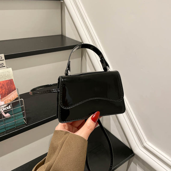 WoStylish Patent Leather Mini Handbag Bowlift