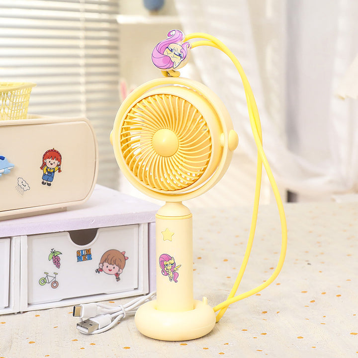 Women's Portable Handheld Fan with Flexible Mounting System Bowlift