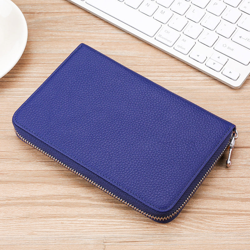Premium Zippered Leather Organizer