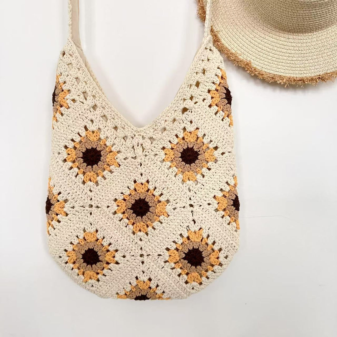 Fashionable crochet shoulder bag Bowlift