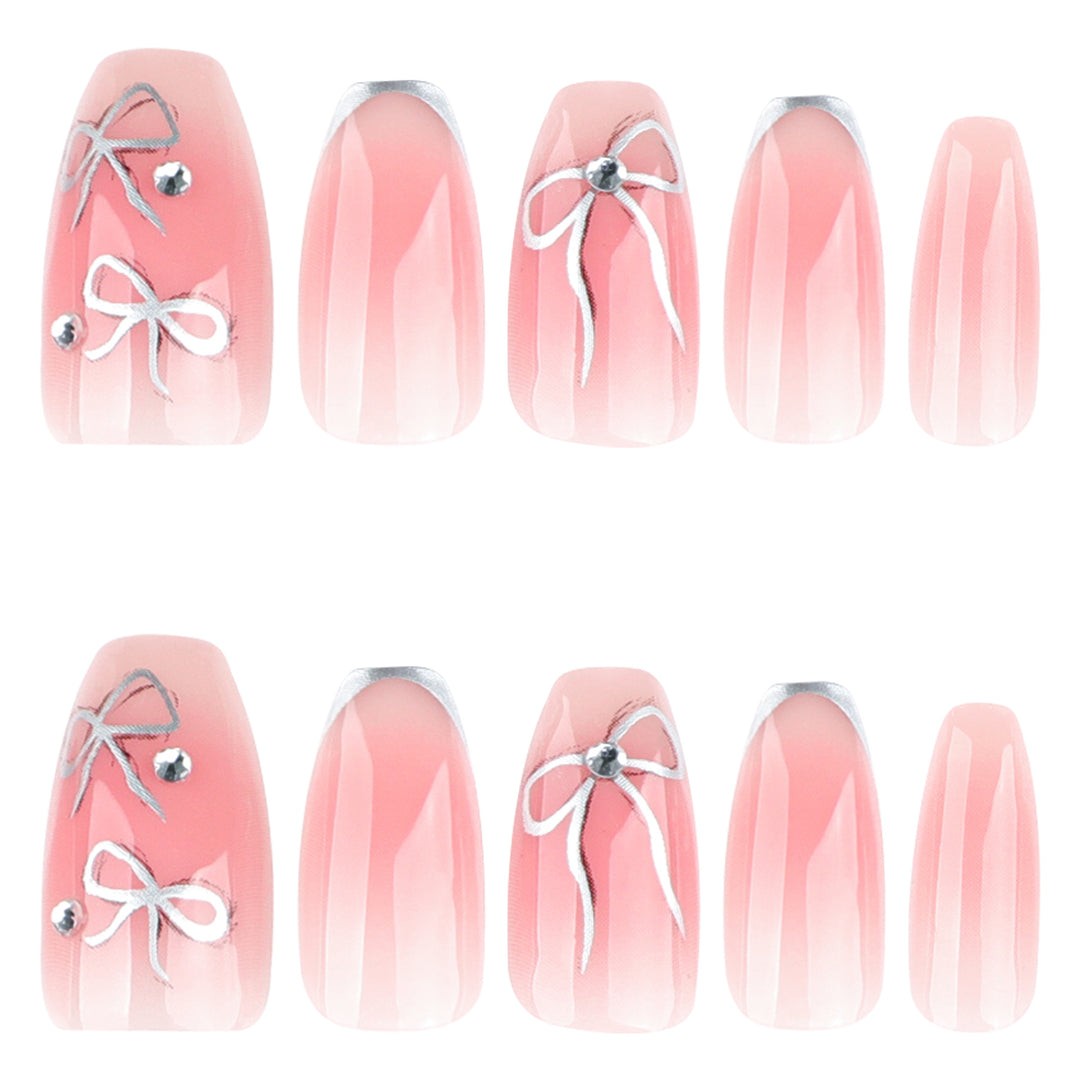Artful Nail Art with Bow Design Bowlift