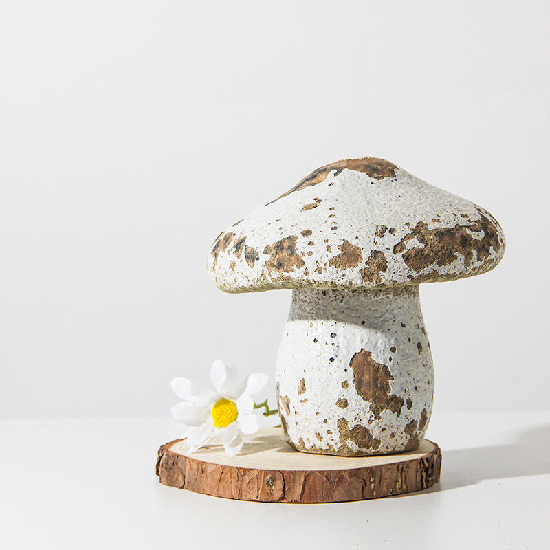 Artistic Mushroom-Shaped Ceramic Figurine