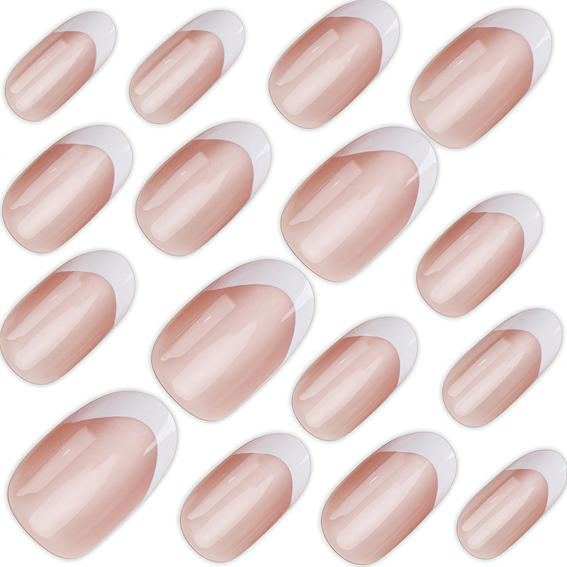 Elegant French Tip Press-On Nails Bowlift 1789389238