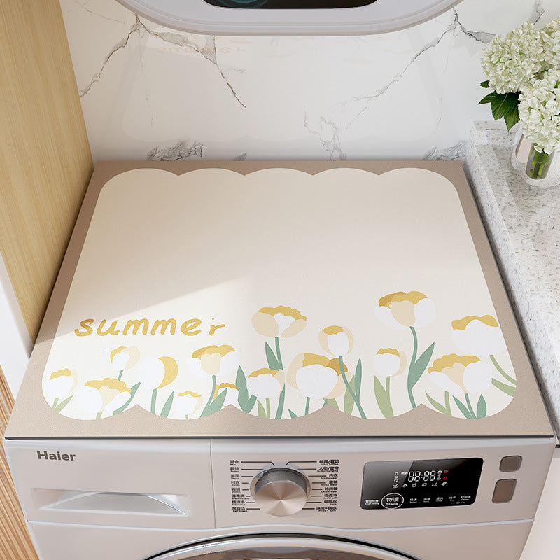 Decorative Washing Machine Top Mat Bowlift