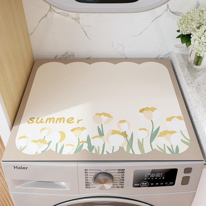 Decorative Washing Machine Top Mat Bowlift