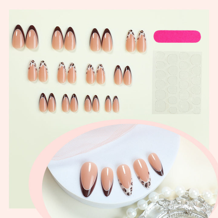 Decorative Stiletto Press-On Nail Set Bowlift