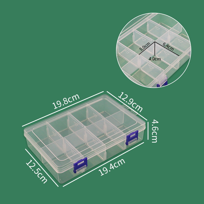 Multi-Compartment Craft Supply Storage Box with Secure Latches Bowlift