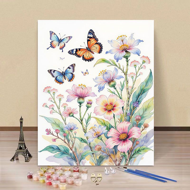 DIY Water Lily and Kingfisher Paint by Numbers Art Kit Bowlift