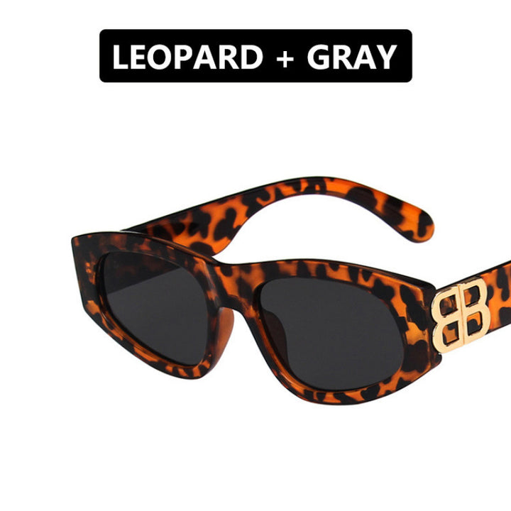 Ladies stylish cat-eye sunglasses with modern leopard pattern Bowlift