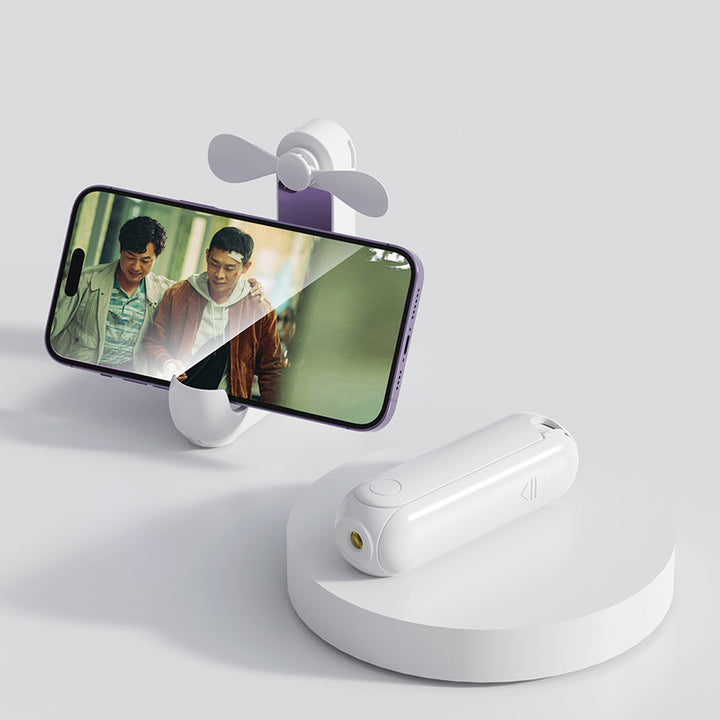 Women's portable smartphone fan with integrated power bank function Bowlift