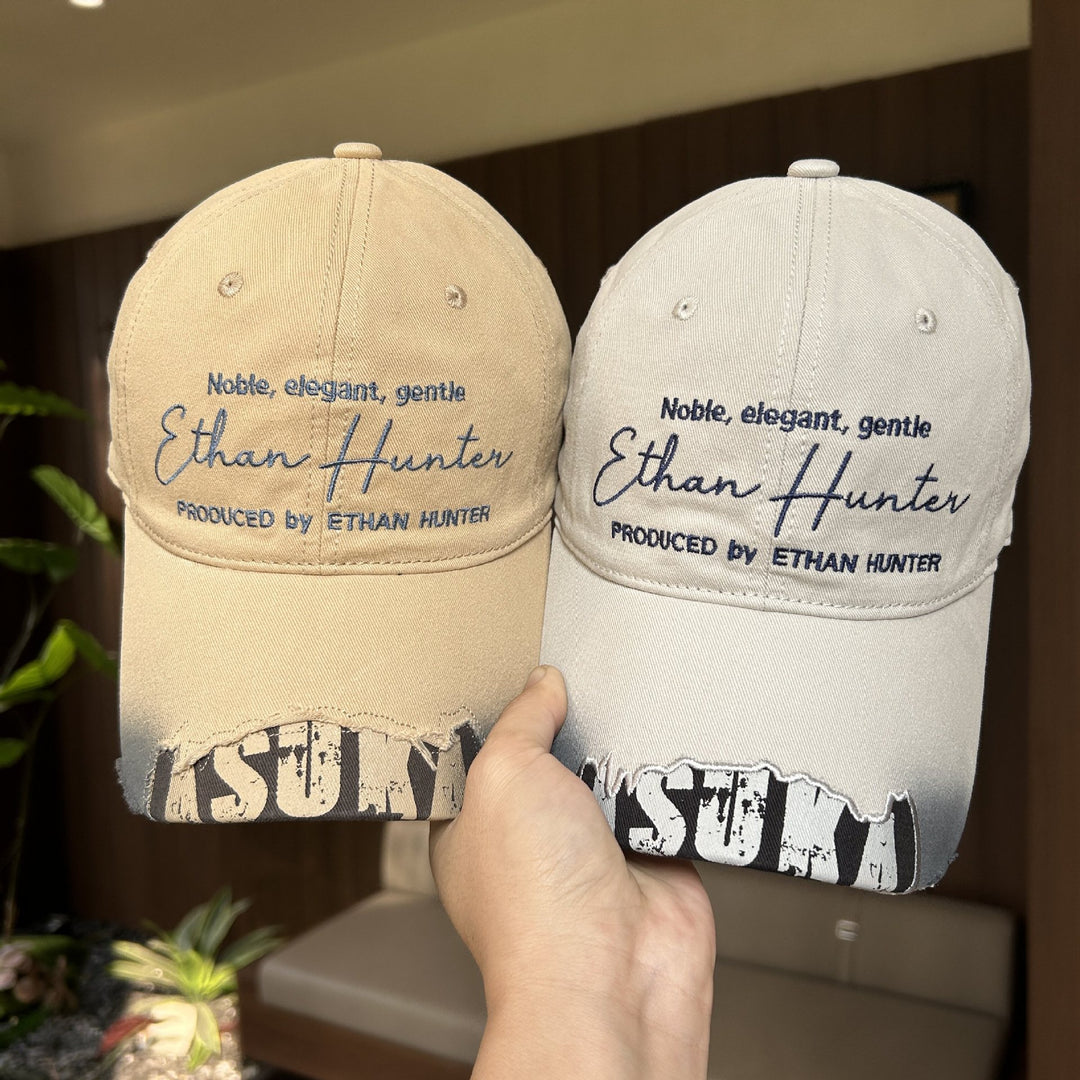 Men's Casual Vintage Embroidered Cap Bowlift