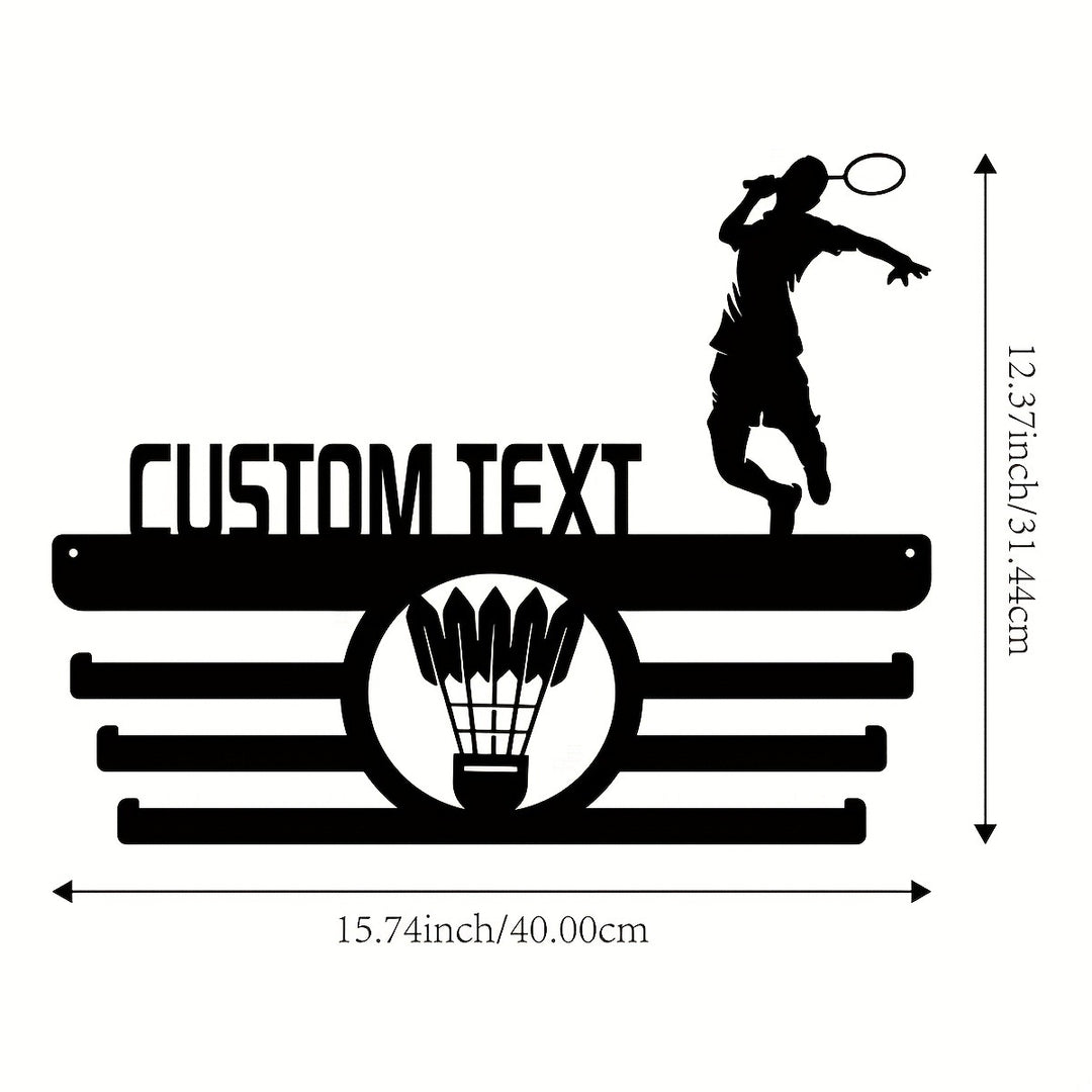 Customizable Badminton Wall Art