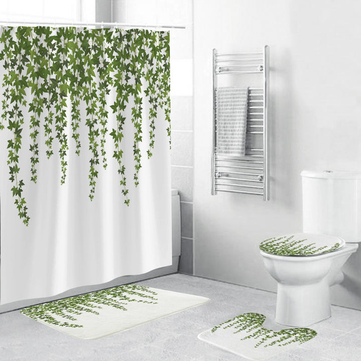 Leafy Botanical Themed Bathroom Ensemble Bowlift