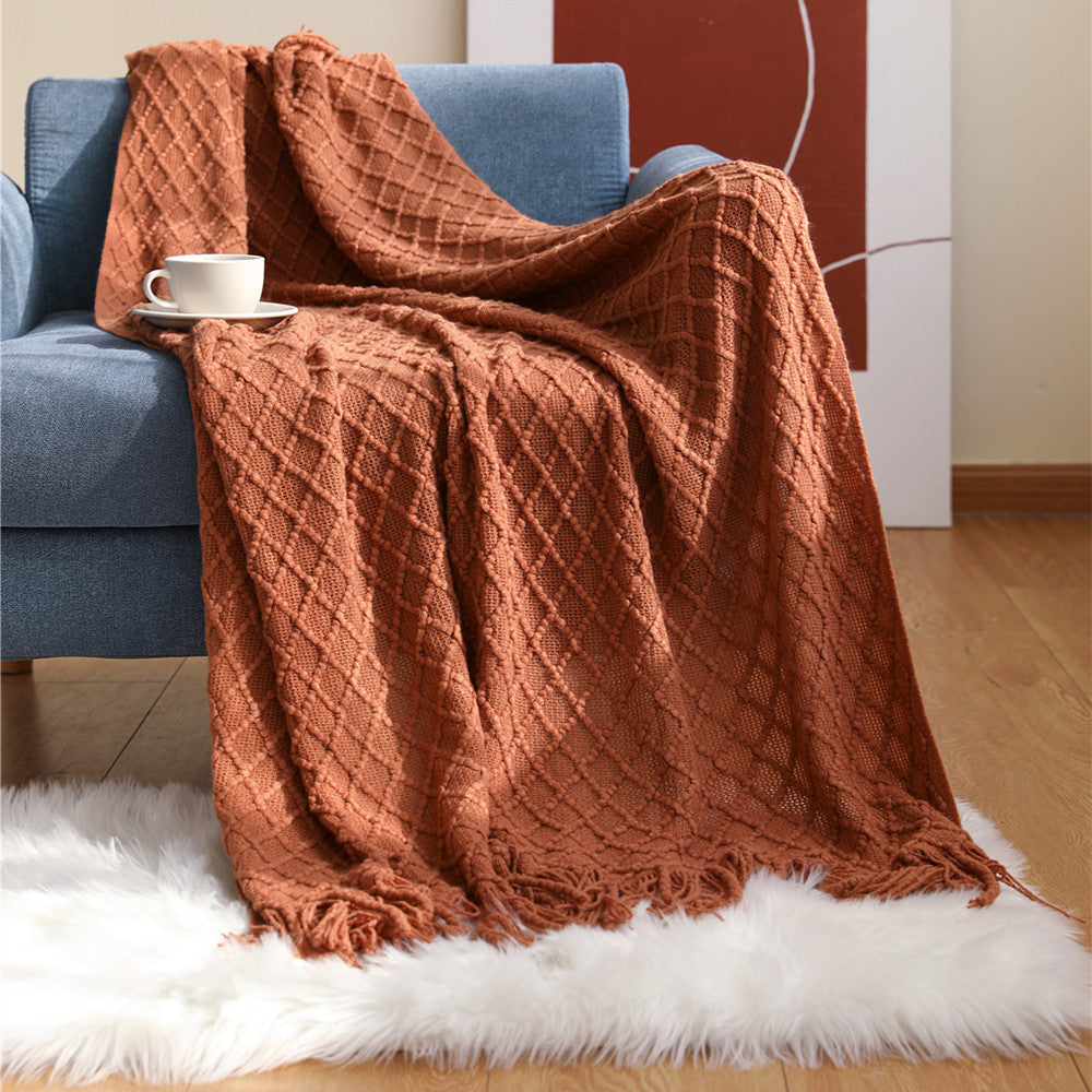 Cozy Knit Throw Blanket
