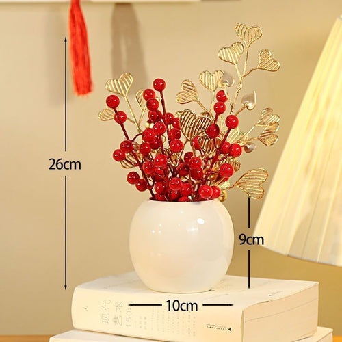 Heart-Themed Decorative Flower Arrangement