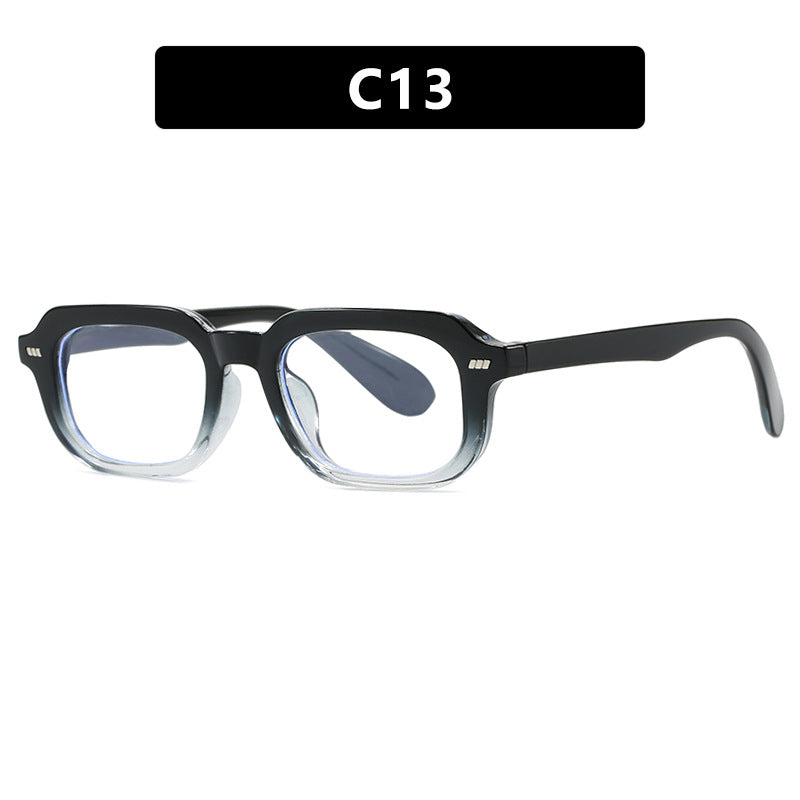 Women’s square sunglasses with high-gloss transparent frame and polarized lenses Bowlift