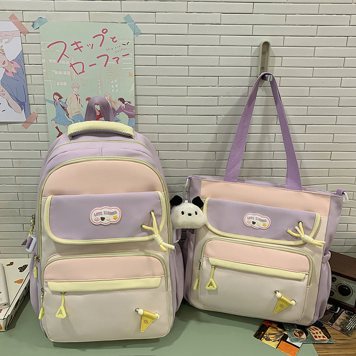 Multi-Functional Plush School Backpack Bowlift
