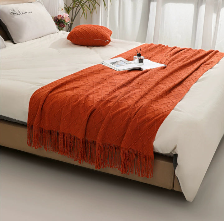 Cozy Knit Throw Blanket