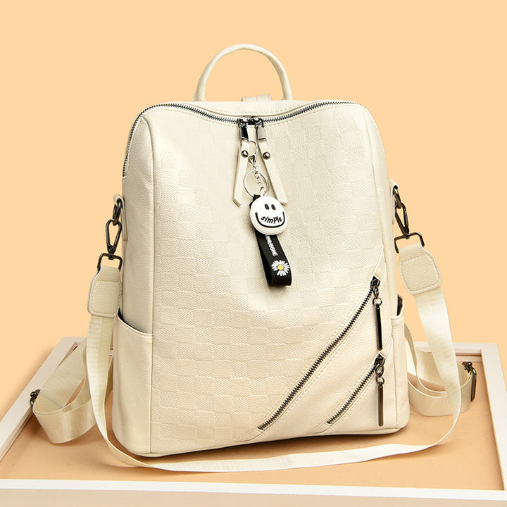 Checkered Pattern Stylish Backpack Bowlift